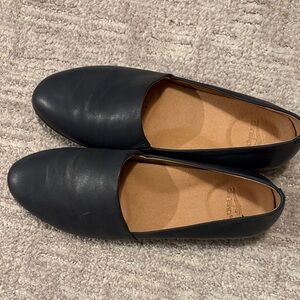 Navy Dansko Leather Loafers